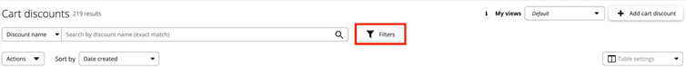 Discount list search